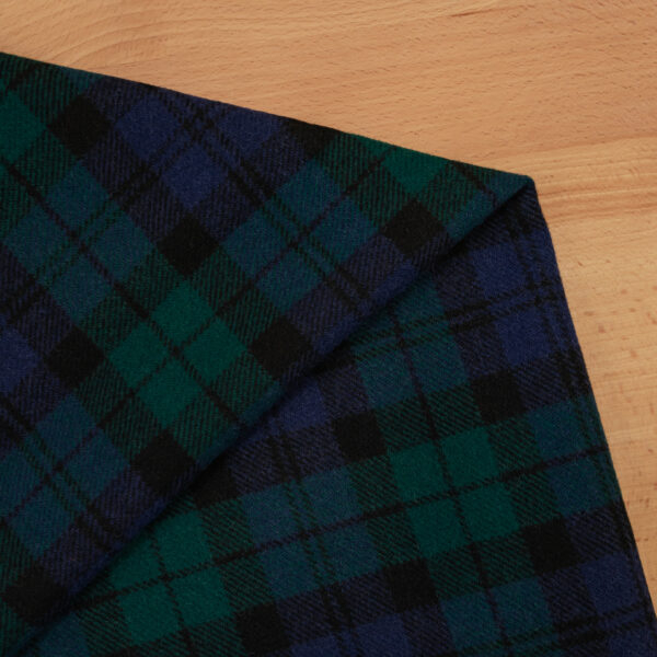 Schottenkaro Tartan green and blue fabric for your classic Porsche