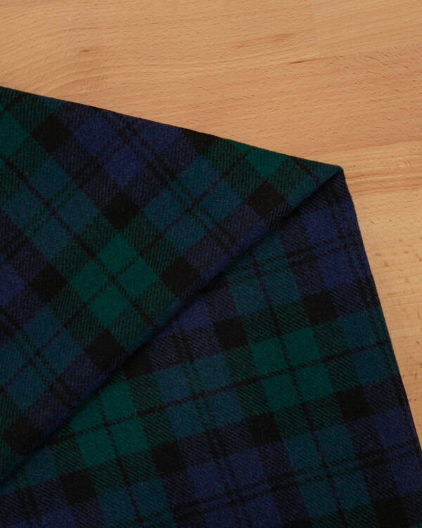 Schottenkaro Tartan green and blue fabric for your classic Porsche