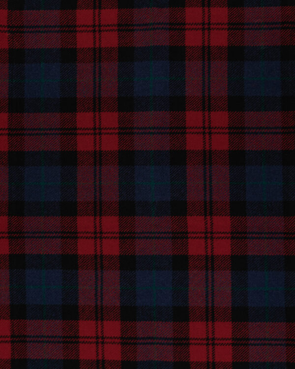 Tartan red & blue plaid fabric for your Porsche