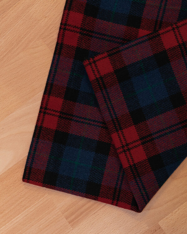 Tartan red & blue plaid fabric for your Porsche