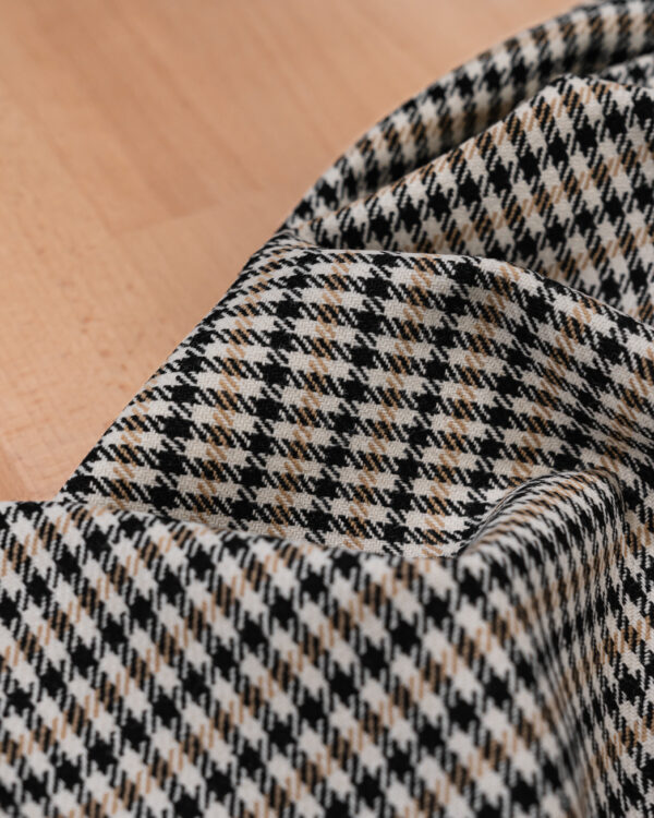 Pepita creme black & brown fabric for your Porsche.