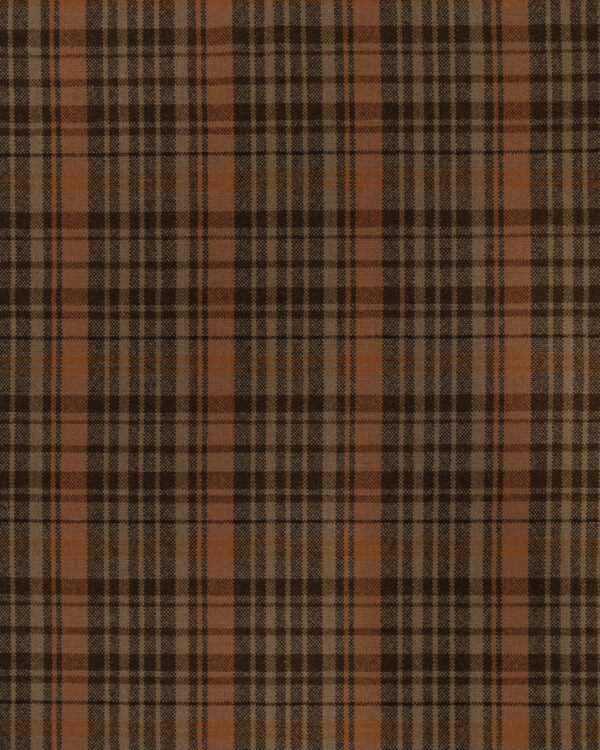 Brown / Beige / Orange Karo Madras plaid fabric for your Porsche.