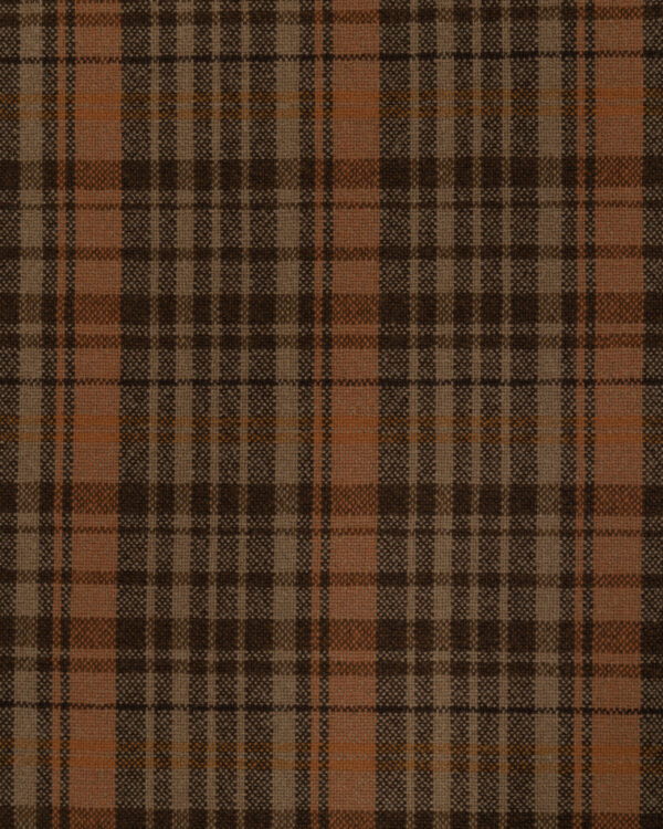 Brown / Beige / Orange Karo Madras plaid fabric for your Porsche.