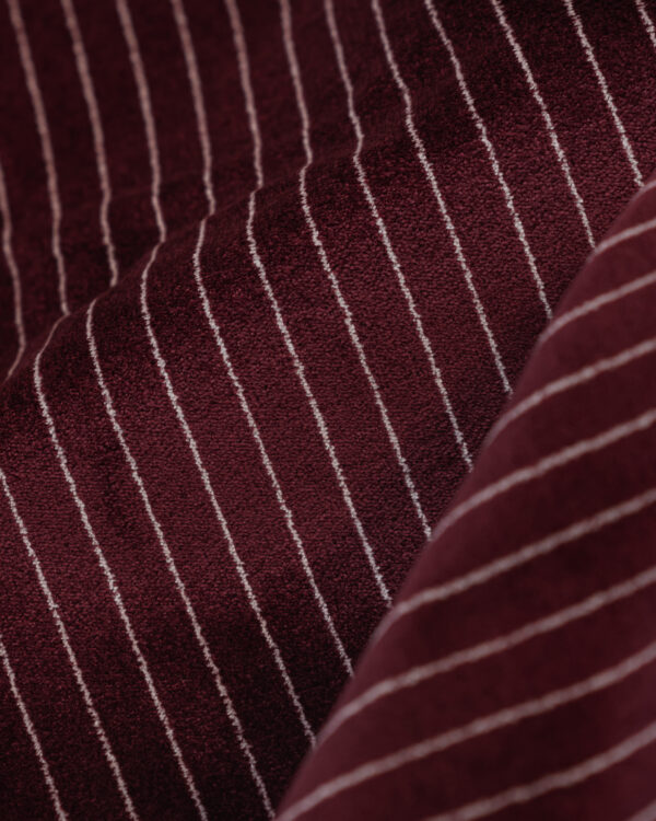 Pinstripe Velour dark red & beige fabric for your Porsche 911, 924, 928, 944, 911SC and 911 Turbo models.