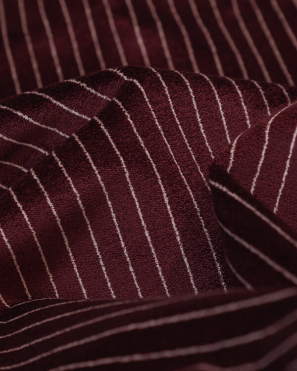 Pinstripe Velour dark red & beige fabric for your Porsche 911, 924, 928, 944, 911SC and 911 Turbo models.