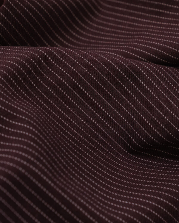 Flannel Bordeaux red with white stripes fabric for your Porsche.