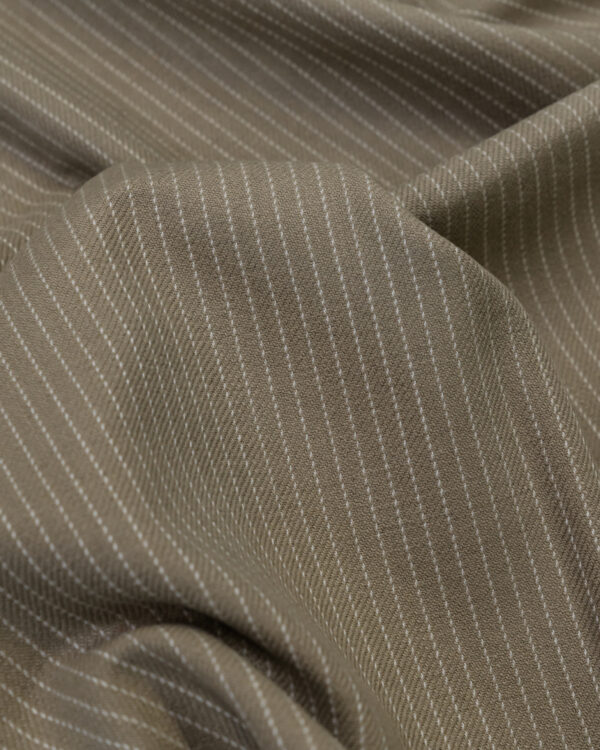 Flannel tan / beige with white stripes fabric for your Porsche.