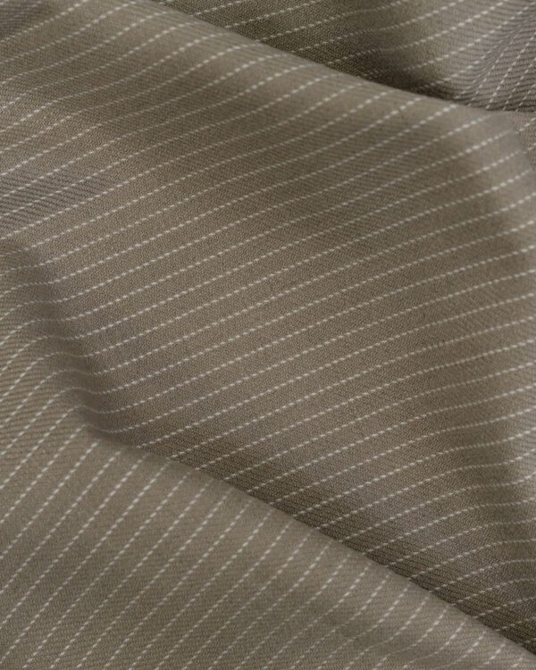 Flannel tan / beige with white stripes fabric for your Porsche.