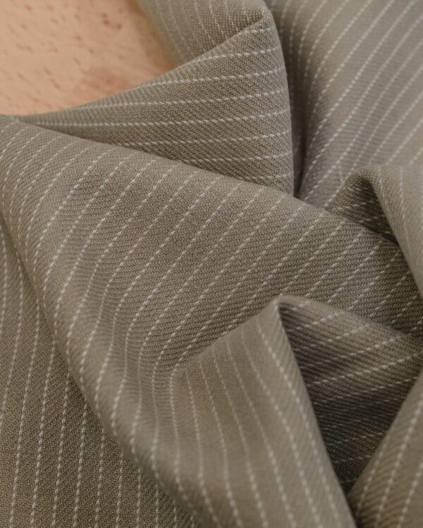 Flannel tan / beige with white stripes fabric for your Porsche.