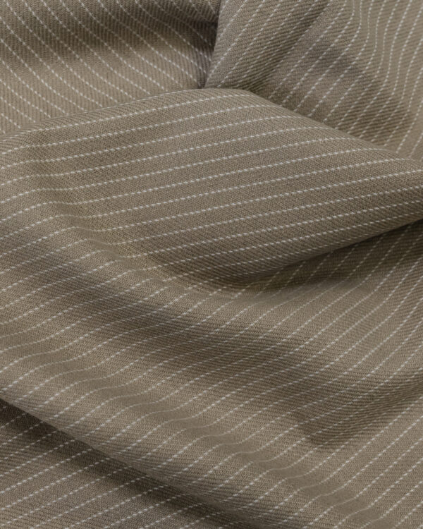 Flannel tan / beige with white stripes fabric for your Porsche.