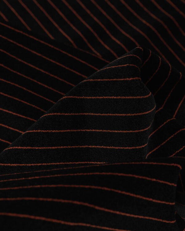 Pinstripe black & red fabric for your Porsche.