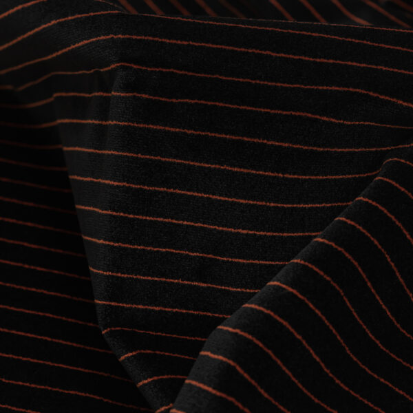 Pinstripe black & red fabric for your Porsche.