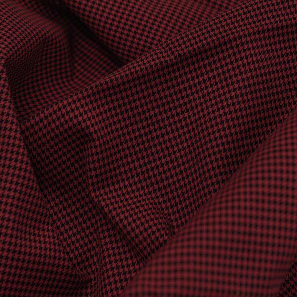 Vichy black & red small fabric for your classic Volkswagen or Opel.