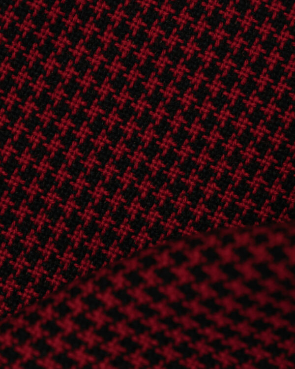 Vichy black & red small fabric for your classic Volkswagen or Opel.