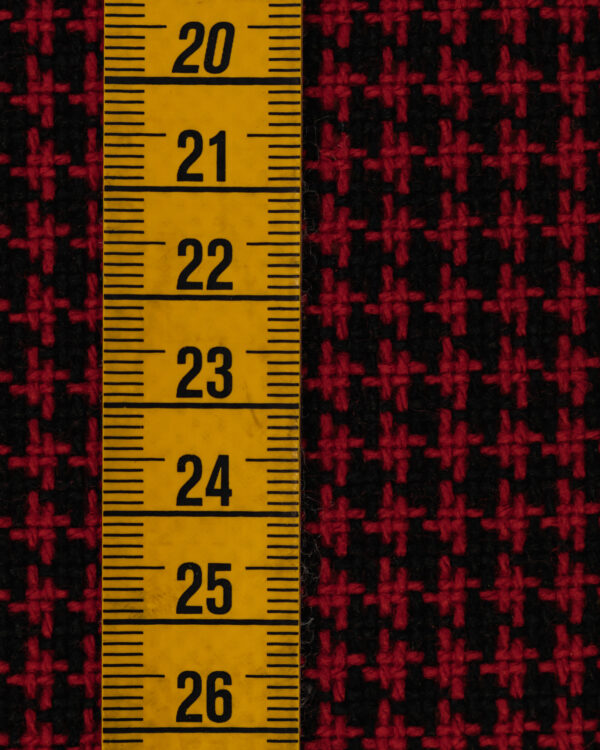 Vichy black & red small fabric for your classic Volkswagen or Opel.