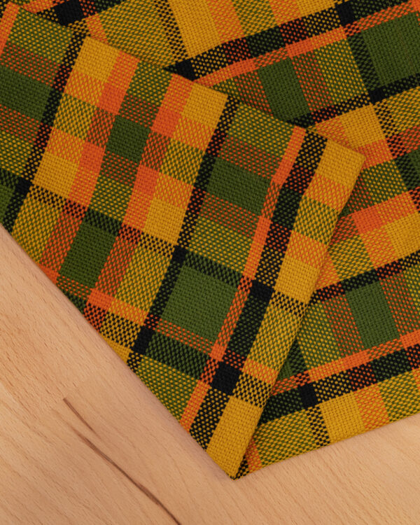 Karo green / yellow / orange fabric for your Porsche or Volkswagen.