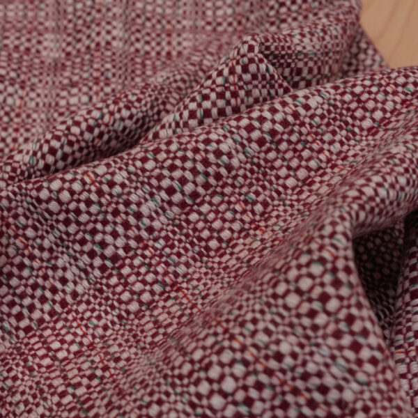 Tweed red fabric for your Porsche.