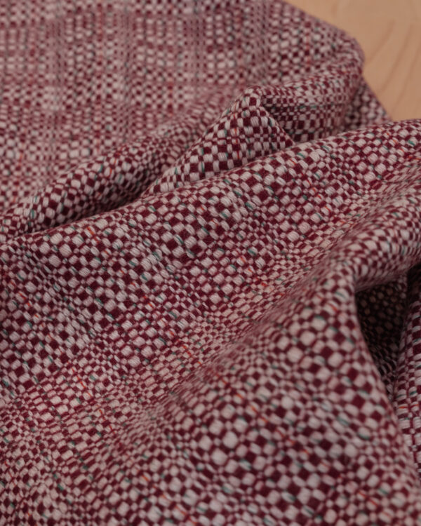 Tweed red fabric for your Porsche.