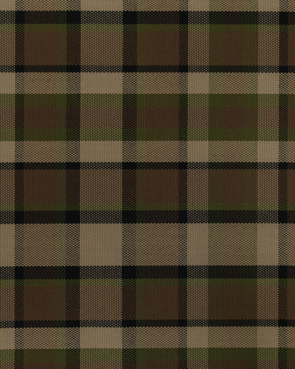 Karo beige / brown / green fabric plaid for your classic Volkswagen, Porsche or Westfalia
