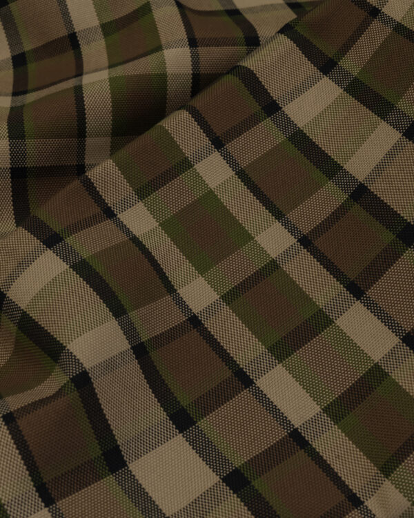 Karo beige / brown / green fabric plaid for your classic Volkswagen, Porsche or Westfalia