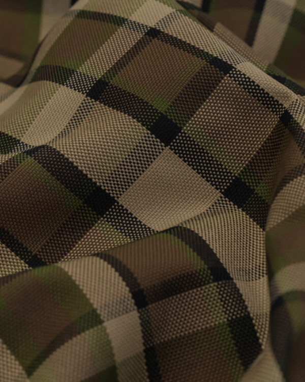 Karo beige / brown / green fabric plaid for your classic Volkswagen, Porsche or Westfalia