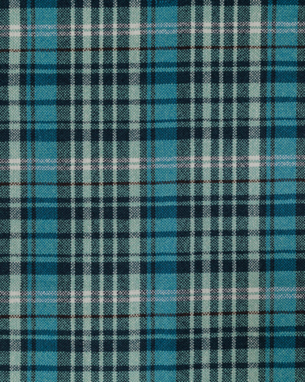Blue Karo Madras plaid fabric for your Porsche.