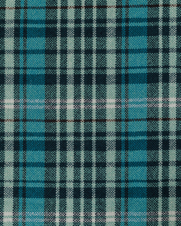 Blue Karo Madras plaid fabric for your Porsche.