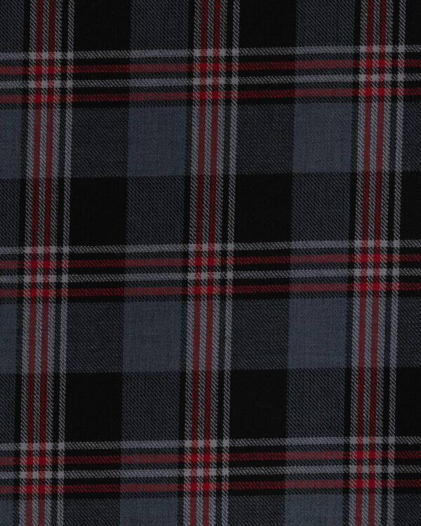 Karo gray & black with red stripes fabric which fits to your classic Mercedes-Benz and Porsche.
