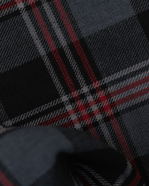 Karo gray & black with red stripes fabric which fits to your classic Mercedes-Benz and Porsche.