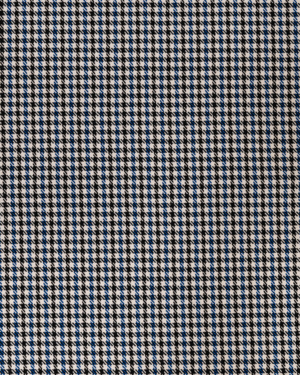 Pepita black, blue and white fabric for your Porsche.