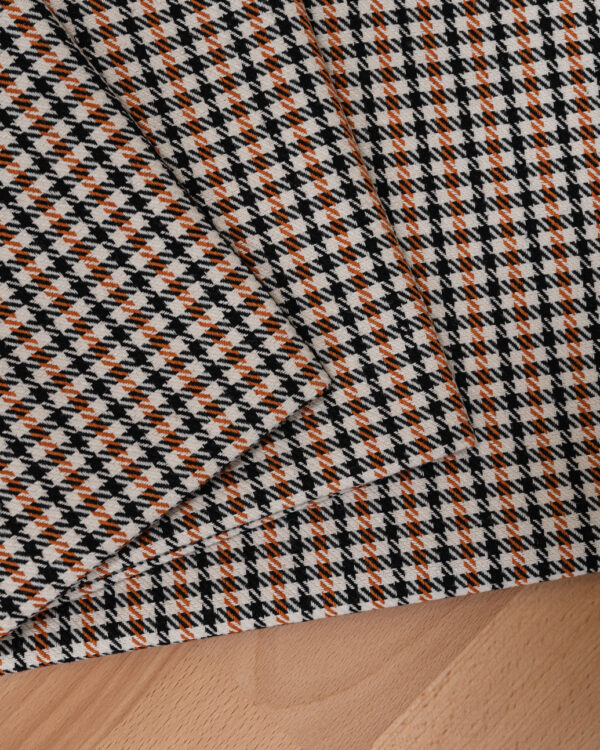 Pepita black & orange fabric for your Porsche.