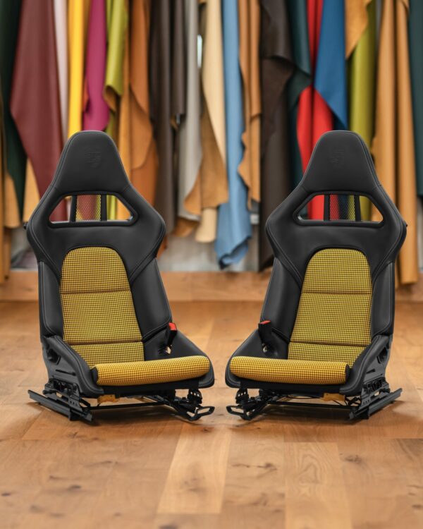 Folded carbon 997 bucket seat inserts