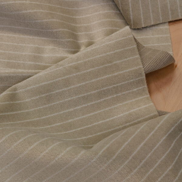 Pinstripe light grey & white fabric for your Porsche.