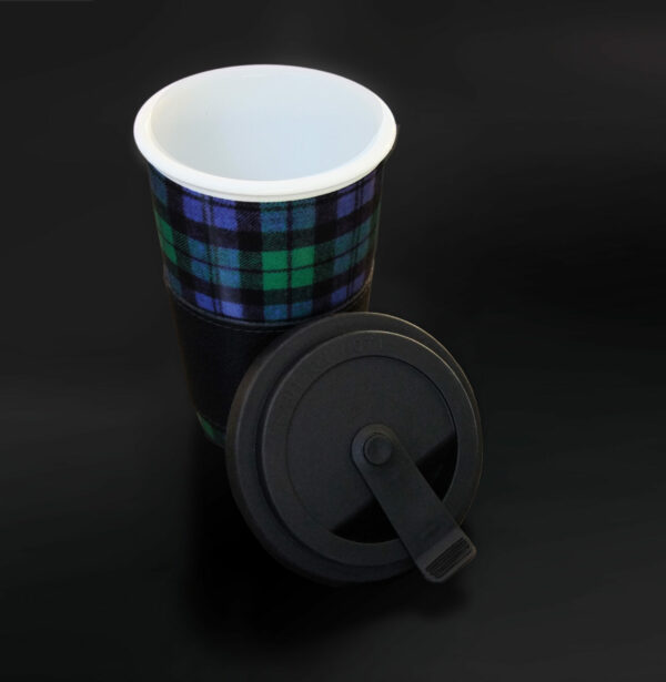 Tartan green/blue Coffee-to-go Cup