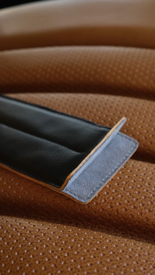 Leather Etui for W113 W107 convertible top fasteners – Bild 5