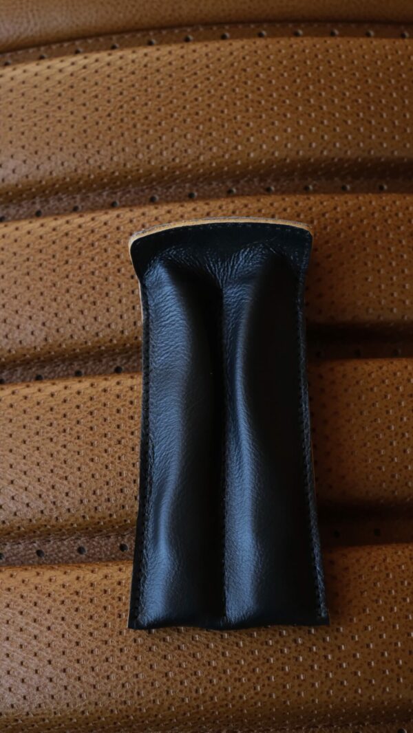 Leather Etui for W113 W107 convertible top fasteners – Bild 2