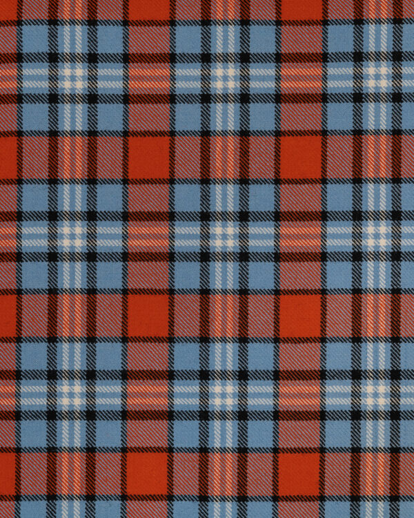 Spirit of Le Mans (SOLM) "Racing" tartan fabric in blue & orange is one of the most famous motorsport livery colors in history.
