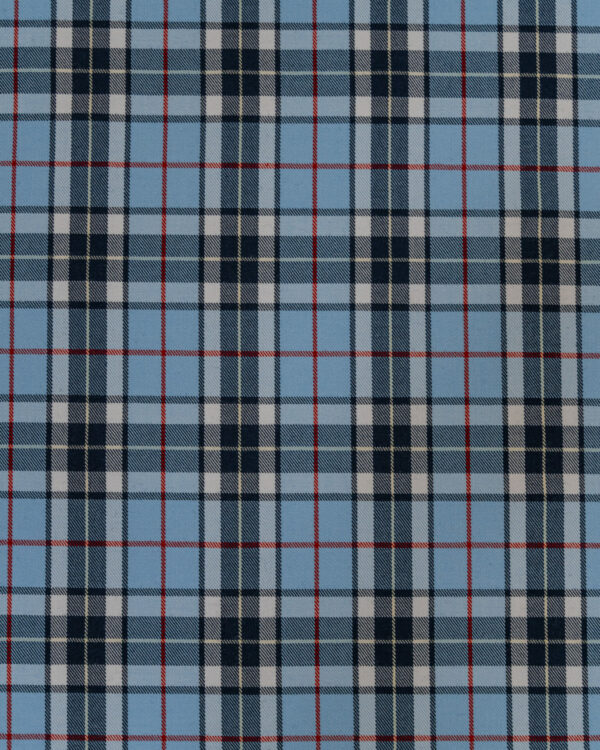 300SL fabric for Mercedes-Benz Gullwing in blue with dark blue and red stripes.