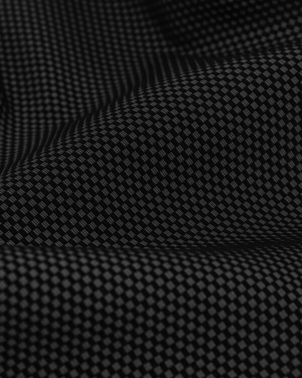 Sportex alternative fabric in black with squares
