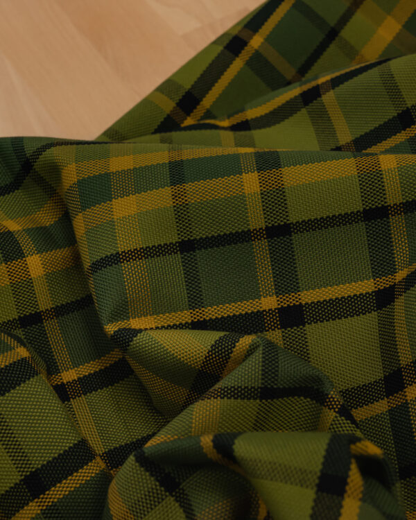 Karo green, yellow & black fabric for your classic Volkswagen