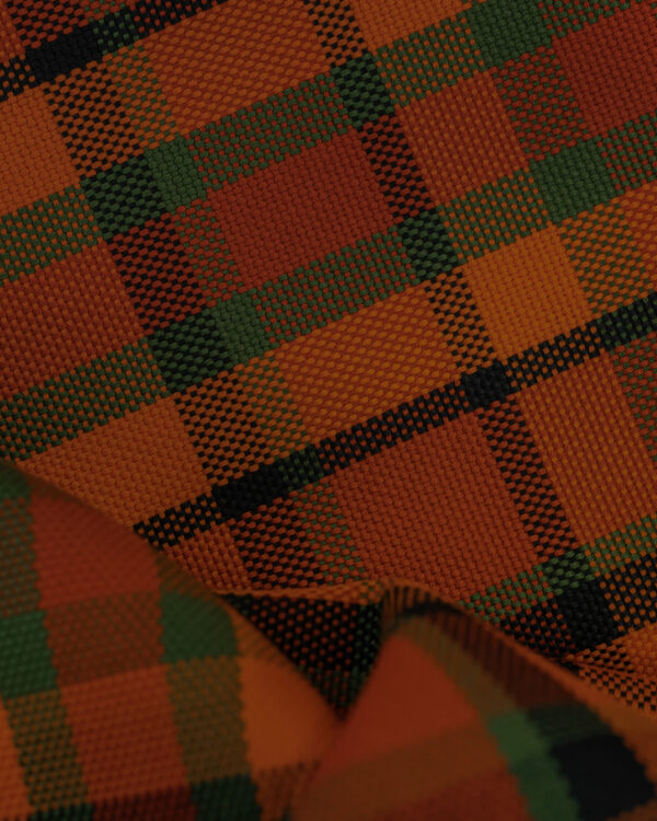 Karo orange, green & black fabric for your classic Volkswagen