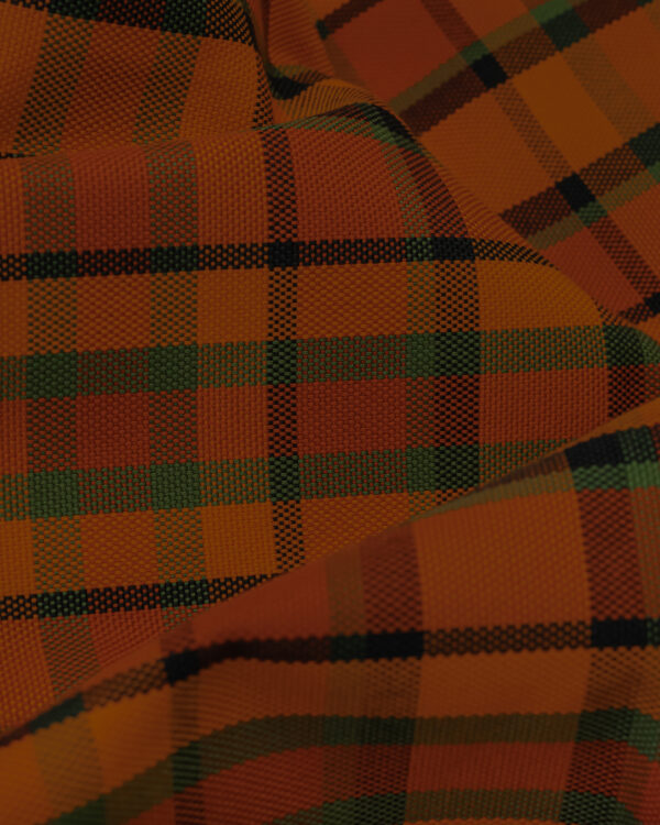 Karo orange, green & black fabric for your classic Volkswagen