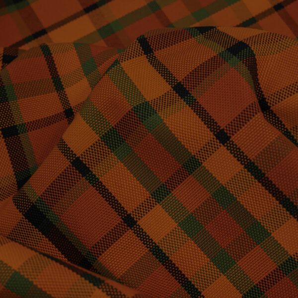 Karo orange, green & black fabric for your classic Volkswagen