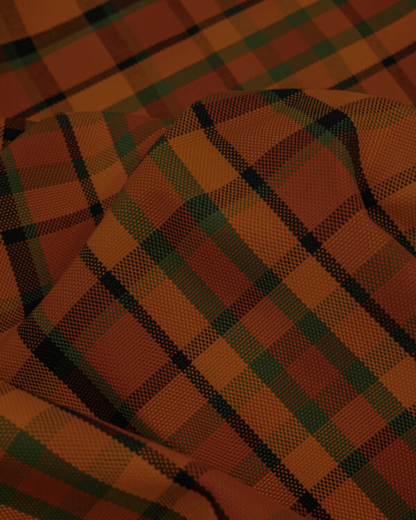 Karo orange, green & black fabric for your classic Volkswagen