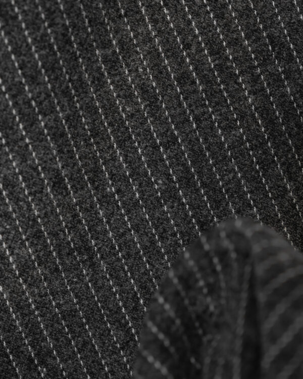 Flannel grey with white stripes fabric for your Porsche.