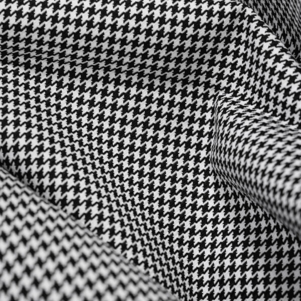 Houndstooth black & white fabric Nylon