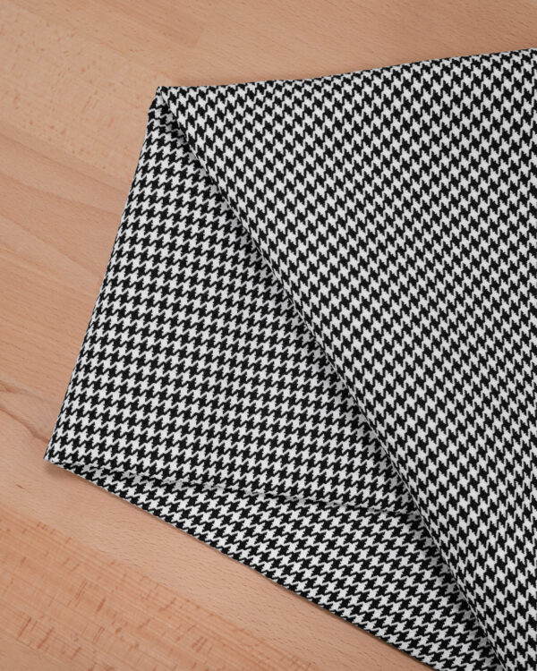 Houndstooth black & white fabric Nylon