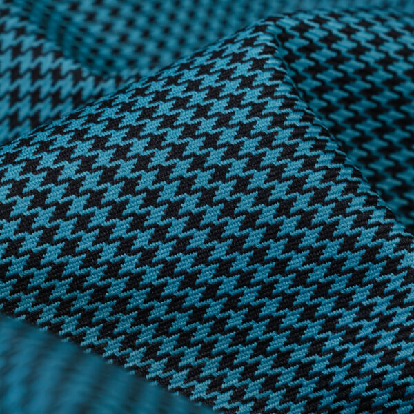 Houndstooth ipanema blue fabric Nylon