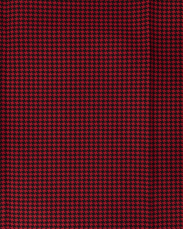 Houndstooth red & black fabric Nylon