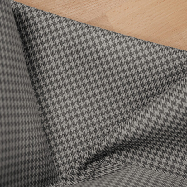 Houndstooth dark grey & grey fabric Nylon